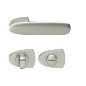 Hafele Gemini Banyo WC Mat Nikel Kapı Kolu Seti