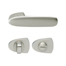 Hafele Gemini Banyo WC Mat Nikel Kapı Kolu Seti
