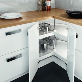 Hafele Jet 270 Derece Plastik Antrasit Çap 72 cm Sepet