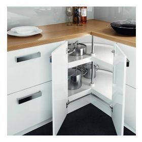 Hafele Jet 270 Derece Plastik Beyaz Çap 82 cm Sepet