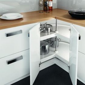 Hafele Jet 270 Derece Plastik Beyaz Çap 82 cm Sepet