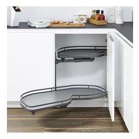 Hafele Lemans II Style 2'li Sol Antrasit 450 mm Sepet