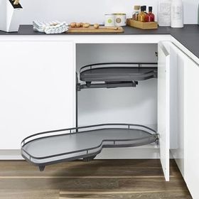 Hafele Lemans II Style 2'li Sol Antrasit 450 mm Sepet
