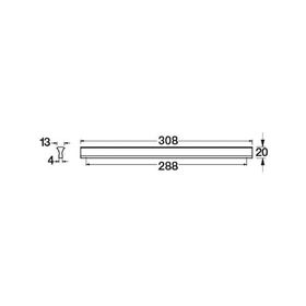 Hafele Lena 2 288 mm Paslanmaz Çelik Kulp