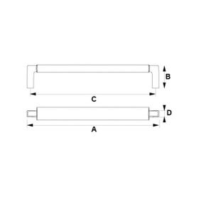 Hafele Marco Antrasit 320 mm Kulp