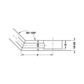 Hafele Maxifix 44 mm 10 Adet Galvaniz Çift Taraflı Açılı Mil