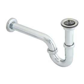 Hafele Metal 350 mm Parlak Krom Renk Banyo Sifonu