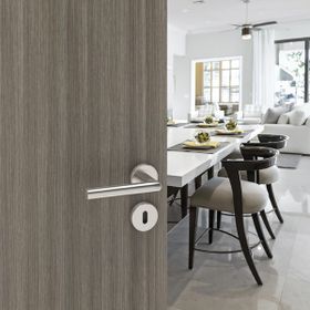 Hafele Mini Werner Barelli Mat Paslanmaz Çelik Kapı Kolu Seti