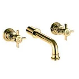 Hafele Monet Ankastre Parlak Altın Lavabo Bataryası