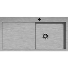 Hafele Novara Plus01 1000x510 mm Fırçalı Sol Eviye