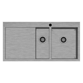 Hafele Novara Plus02 1000x510 mm Fırçalı Sağ Eviye