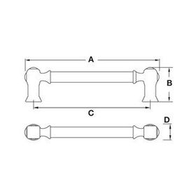 Hafele Pard Mat Siyah 160 mm Kulp