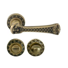 Hafele Sara Wc Antik Bronz Kapı Kolu Seti