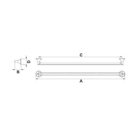 Hafele Stark 160 mm Parlak Rose Kulp