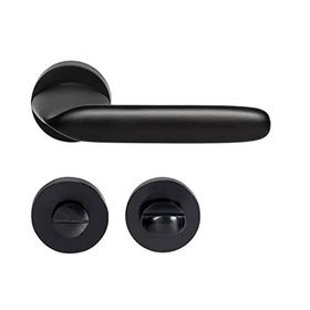 Hafele Surf Wc Mat Siyah Kapı Kolu Seti