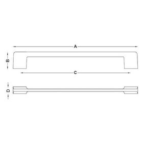 Hafele Tera 160 mm Parlak Rose Kulp
