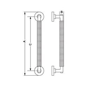Hafele Verona 300 mm Mat Siyah Çekme Kol