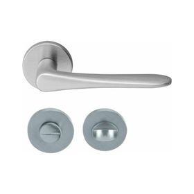 Hafele Yana Banyo WC Mat Krom Kapı Kolu Seti