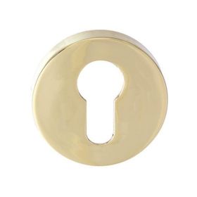 Hafele Yuvarlak Barelli 52 mm Parlak Pirinç Renk Kapı Kolu Rozeti