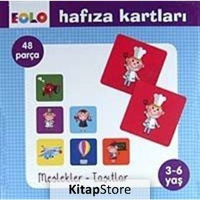 Hafıza Kartları - Meslekler - Taşıtlar (3-6 Yaş) - Eolo Eğitici Oyuncak Komisyon