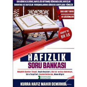 Hafızlık Soru Bankası - Mahir Demirkol