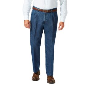 Haggar Lssige Orta Mavi Erkek Pantolon