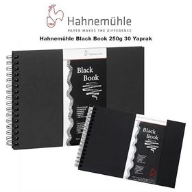 Hahnemühle Black Book 250 gr 30 Yaprak Defter