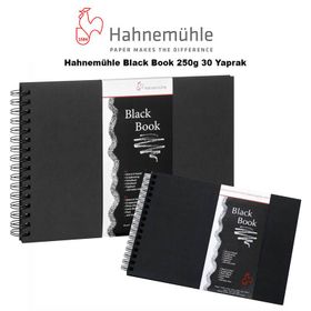 Hahnemühle Black Book 250 gr 30 Yaprak Defter