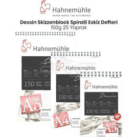 Hahnemühle Dessin Skizzenblock 150 gr 25 Yaprak Spiralli Eskiz Defteri