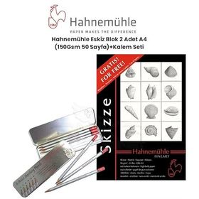 Hahnemühle Eskiz Blok 2 Adet A4 100 Yaprak 150 gr + Kalem Seti