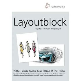 Hahnemühle Layoutblock 75 gr A4 75 Yaprak Marker Pad