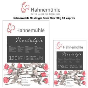 Hahnemühle Nostalgie 190 gr 50 Yaprak Eskiz Blok