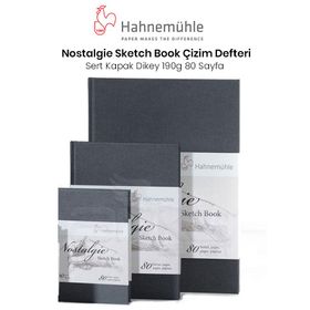 Hahnemühle Nostalgie Sketch Book Sert Kapak Dikey 190 gr 80 Yaprak Çizim Defteri