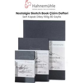 Hahnemühle Nostalgie Sketch Book Sert Kapak Dikey 190 gr 80 Yaprak Çizim Defteri