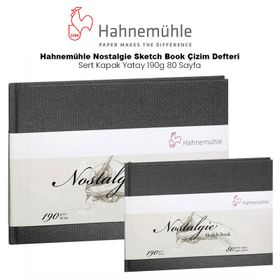 Hahnemühle Nostalgie Sketch Book Sert Kapak Yatay 190 gr 80 Yaprak Çizim Defteri