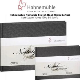 Hahnemühle Nostalgie Sketch Book Sert Kapak Yatay 190 gr 80 Yaprak Çizim Defteri
