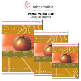 Hahnemühle Pastell 10 Yaprak 260 gr Velour Blok