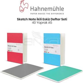 Hahnemühle Sketch Note 40 Yaprak A5 İkili Eskiz Defter Seti