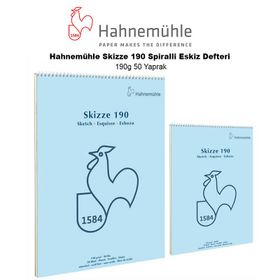 Hahnemühle Skizze 190 190 gr 50 Yaprak Spiralli Eskiz Defteri