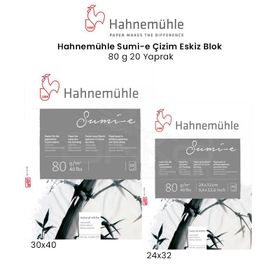 Hahnemühle Sumi Çizim 80 gr 20 Yaprak Eskiz Blok