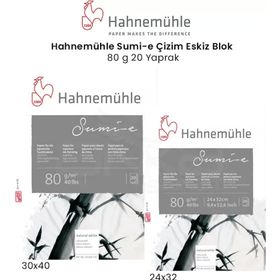 Hahnemühle Sumi Çizim 80 gr 20 Yaprak Eskiz Blok