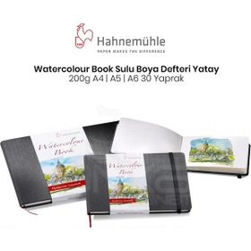 Hahnemühle Watercolour Book Yatay 200 gr 30 Yaprak Sulu Boya Defteri