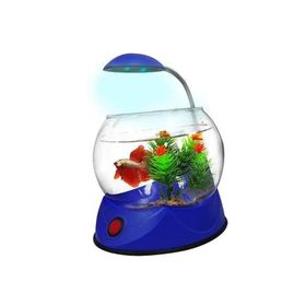 Hailea V 02 1.8 lt Led Aydınlatmalı Mavi Fanus