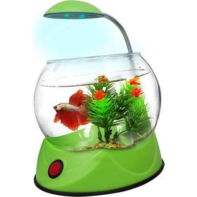 Hailea V 02 1.8 lt Led Aydınlatmalı Yeşil Fanus