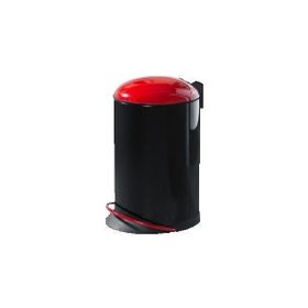 Hailo Topdesign Siyah-Kırmızı 16 L Çöp Kovası
