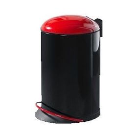 Hailo Topdesign Siyah-Kırmızı 16 L Çöp Kovası
