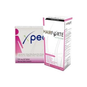 Hairforte Sprey Kadın 60 ml + Xpecia Kadın 60 Tablet Saç Bakım Paketi