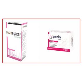 Hairforte Sprey Kadın 60 ml + Xpecia Kadın 60 Tablet Saç Bakım Paketi
