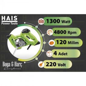 Hais JL1636 Boya ve Harç Karıştırıcı