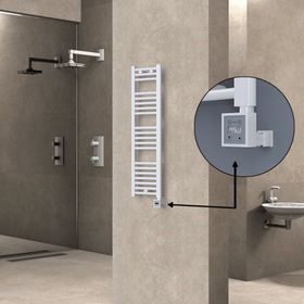 Haiti 300x1100 Düz Beyaz Parlak 300 watt Elektrikli Havlupan